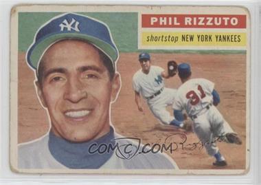 1956 Topps - [Base] #113.2 - Phil Rizzuto (White Back) [Poor to Fair]
