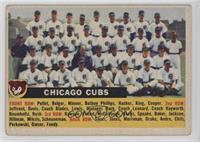 Chicago Cubs Team (White Back, Team Name Left) [Good to VG‑EX]