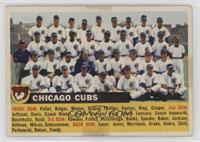 Chicago Cubs Team (White Back, Team Name Left) [Poor to Fair]