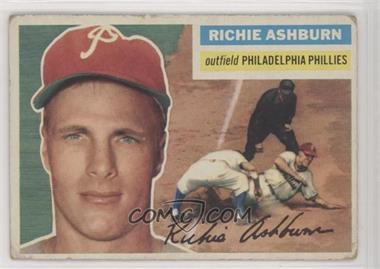 1956 Topps - [Base] #120.2 - Richie Ashburn (White Back) [Poor to Fair]