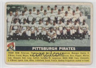 1956 Topps - [Base] #121.1 - Pittsburgh Pirates Team (Gray Back)