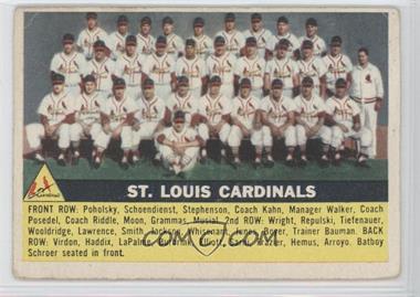 1956 Topps - [Base] #134.1 - St. Louis Cardinals Team (Gray Back)