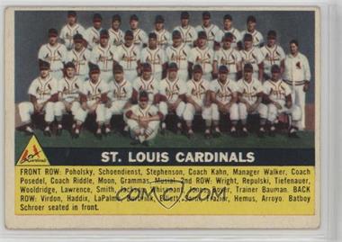 1956 Topps - [Base] #134.1 - St. Louis Cardinals Team (Gray Back)