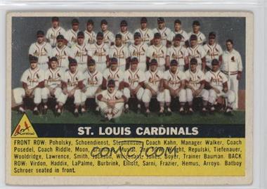 1956 Topps - [Base] #134.1 - St. Louis Cardinals Team (Gray Back)