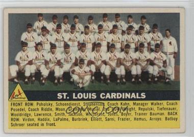 1956 Topps - [Base] #134.1 - St. Louis Cardinals Team (Gray Back)