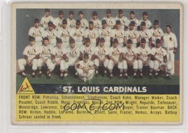 1956 Topps - [Base] #134.1 - St. Louis Cardinals Team (Gray Back)