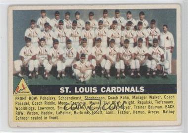 1956 Topps - [Base] #134.1 - St. Louis Cardinals Team (Gray Back) [Noted]