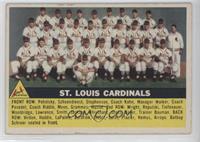 St. Louis Cardinals Team (White Back) [Good to VG‑EX]