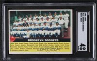 Brooklyn Dodgers Team (White Back) [SGC 4 VG/EX]