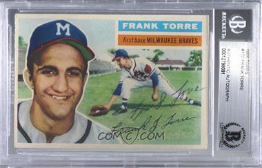 1956 Topps - [Base] #172.1 - Frank Torre (Gray Back) [BAS BGS Authentic]