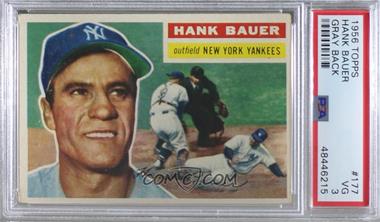 1956 Topps - [Base] #177.1 - Hank Bauer (Gray Back) [PSA 3 VG]