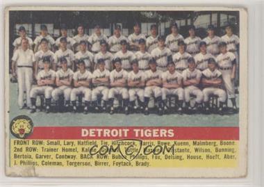 1956 Topps - [Base] #213 - Detroit Tigers Team [Good to VG‑EX]