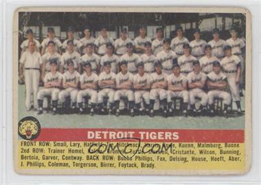 1956 Topps - [Base] #213 - Detroit Tigers Team [Good to VG‑EX]