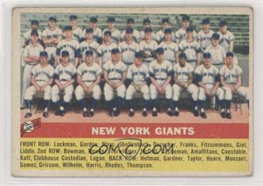 1956 Topps - [Base] #226 - New York Giants Team [Good to VG‑EX]