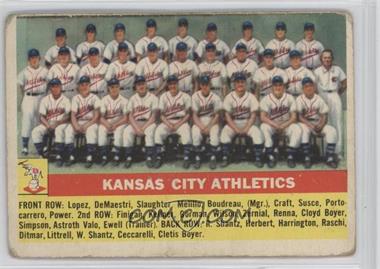 1956 Topps - [Base] #236 - Kansas City Athletics Team [Poor to Fair]