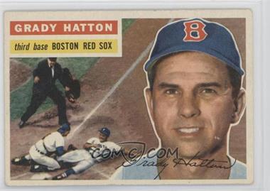 1956 Topps - [Base] #26.1 - Grady Hatton (Gray Back; Hall of Famers Yogi Berra and Nestor Chylkak in backgrouns photo)