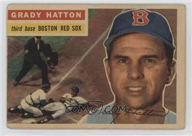 1956 Topps - [Base] #26.1 - Grady Hatton (Gray Back; Hall of Famers Yogi Berra and Nestor Chylkak in backgrouns photo) [Good to VG‑EX]