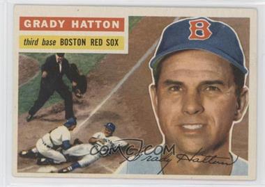 1956 Topps - [Base] #26.1 - Grady Hatton (Gray Back; Hall of Famers Yogi Berra and Nestor Chylkak in backgrouns photo)