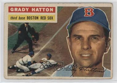 1956 Topps - [Base] #26.1 - Grady Hatton (Gray Back; Hall of Famers Yogi Berra and Nestor Chylkak in backgrouns photo) [Good to VG‑EX]