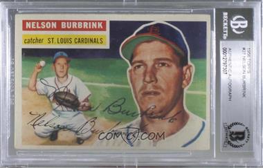 1956 Topps - [Base] #27.2 - Nelson Burbrink (White Back) [BAS BGS Authentic]