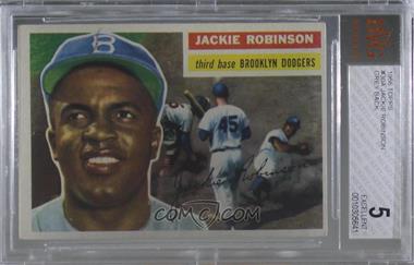 1956 Topps - [Base] #30.1 - Jackie Robinson (Gray Back) [BVG 5 EXCELLENT]