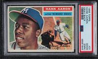 Hank Aaron (Gray Back; Small Background Photo is Willie Mays) [PSA 2 …
