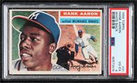 Hank Aaron (White Back: Small Background Photo is Willie Mays) [PSA 4 …