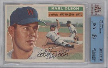 1956 Topps - [Base] #322 - Karl Olson [JSA Certified Encased by BVG]