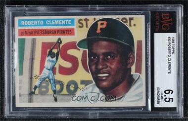 1956 Topps - [Base] #33.2 - Roberto Clemente (White Back) [BVG 6.5 EX‑MT+]