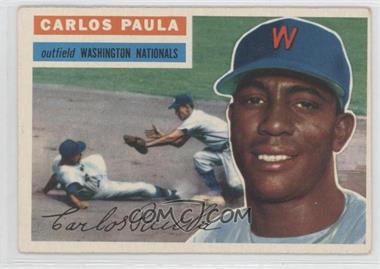 1956 Topps - [Base] #4.1 - Carlos Paula (Gray Back)