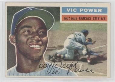 1956 Topps - [Base] #67.2 - Vic Power (White Back)