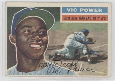 1956 Topps - [Base] #67.2 - Vic Power (White Back)