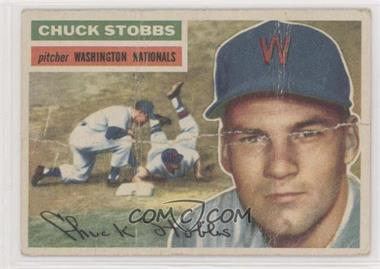 1956 Topps - [Base] #68.2 - Chuck Stobbs (White Back) [Poor to Fair]