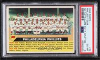 Philadelphia Phillies Team (Gray Back, Team Name Centered) [PSA 6 EX&…