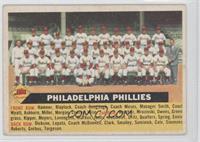 Philadelphia Phillies Team (White Back, Team Name Centered) [Good to …