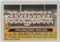 Philadelphia Phillies Team (White Back, Team Name Centered)