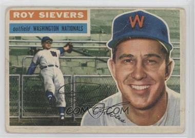 1956 Topps - [Base] #75.1 - Roy Sievers (Gray Back) [Poor to Fair]