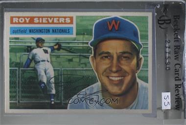 1956 Topps - [Base] #75.2 - Roy Sievers (White Back) [BRCR 5.5]