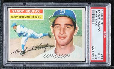 1956 Topps - [Base] #79.1 - Sandy Koufax (Gray Back) [PSA 3.5 VG+]