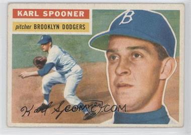 1956 Topps - [Base] #83.1 - Karl Spooner (Gray Back) [Noted]