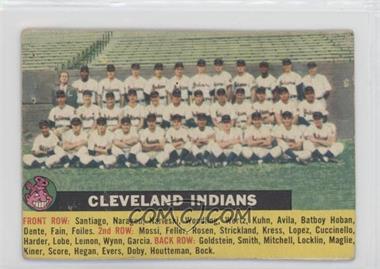 1956 Topps - [Base] #85.1 - Cleveland Indians Team (Gray Back, Team Name Centered) [Good to VG‑EX]