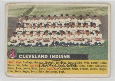 1956 Topps - [Base] #85.2 - Cleveland Indians Team (Gray back, Team Name Left) [COMC RCR Poor]