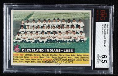 1956 Topps - [Base] #85.3 - Cleveland Indians Team (White Back, Team Name and Year) [BVG 6.5 EX‑MT+]