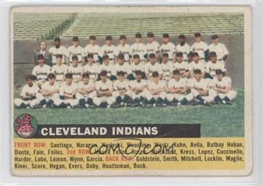 1956 Topps - [Base] #85.5 - Cleveland Indians Team (White Back, Team Name Left) [Good to VG‑EX]