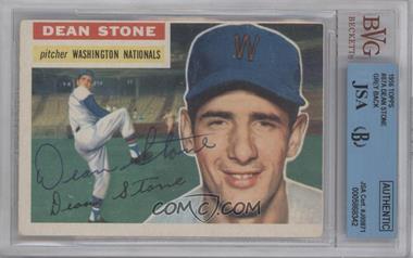 1956 Topps - [Base] #87.1 - Dean Stone (Gray Back) [JSA Certified Encased by BVG]