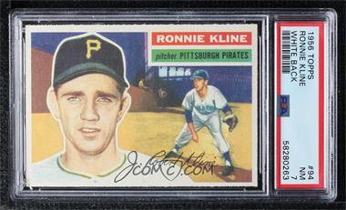 1956 Topps - [Base] #94.2 - Ron Kline (White Back) [PSA 7 NM]