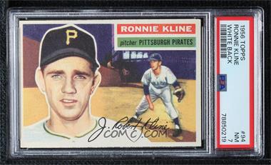 1956 Topps - [Base] #94.2 - Ron Kline (White Back) [PSA 7 NM]