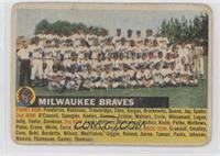 Milwaukee Braves Team (Gray Back, Team Name Left)