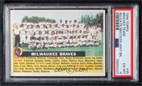 Milwaukee Braves Team (White Back, Team Name Centered) [PSA 6 EX̴…