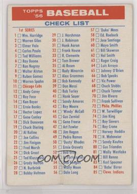 1956 Topps - Checklists #_CHEC.1 - Series 1/3